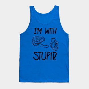 I'm With Stupid 3 Tank Top